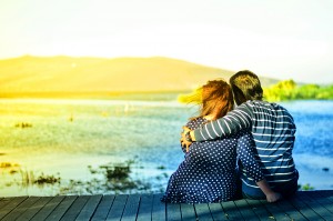 Couple on dock