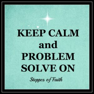 Keep Calm and Problem Solve On