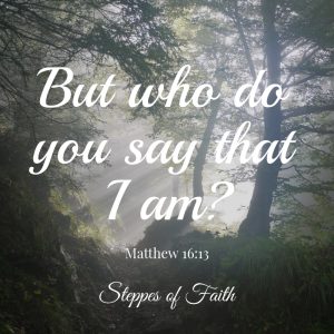 "But who do you say that I am?" Matthew 16:13