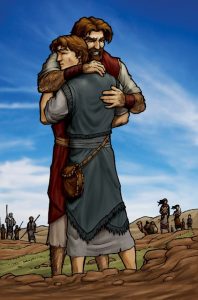 After Jacob finally realized he always had his father's blessing, he asked his brother, Esau, for forgiveness. 