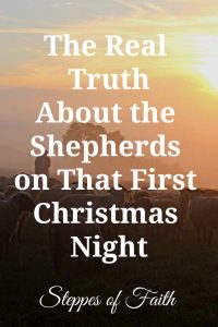 "The Real Truth About the Shepherds on That First Christmas Night" by Steppes of Faith