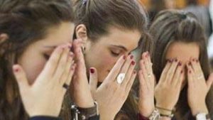 Most Jewish believers cover their eyes when they pray the Shema.