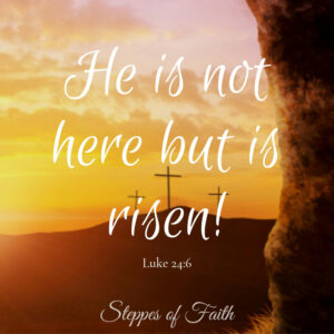 "He is not here but is risen!" Luke 24:6