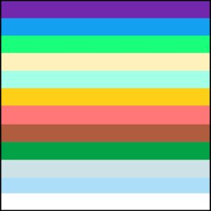 An amateur representation of what the colors of the New Jerusalem's walls will look like. 