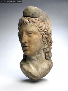 Mithra bust statue