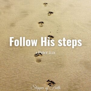 "Because Christ also suffered for us… that you should follow His steps.” (1 Peter 2:21)