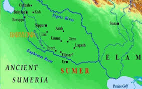The city of Susa in far eastern Mesopotamia.