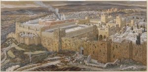 Illustration: Burning of the Second Temple by the Roman Army