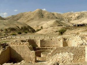 Joshua told the Israelites to march around Jericho seven times so the walls would fall.