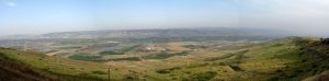A panoramic view of the Promised Land Moses never got to see.