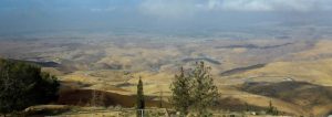 Moses could see the Promised Land from the top of Mount Nebo.