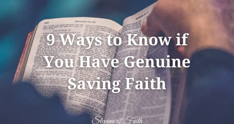 "9 Ways to Know if You Have Genuine Saving Faith" by Steppes of Faith
