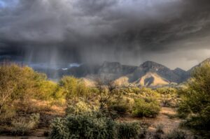 God, upon defeating Baal and his prophets, allowed the rain to fall again.